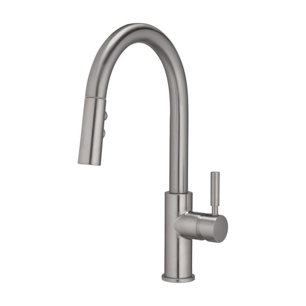 Oakbrook Collection Vela Pull-Down One Handle Brushed Nickel Pulldown Kitchen Faucet 4876439